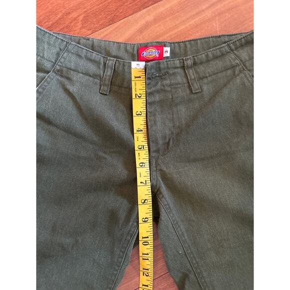 Dickies Girl Army Green Wide Leg Chino Pants - Picture 8 of 8